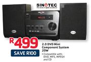 Sinotec 2.0 DVD Mini Component System 20W