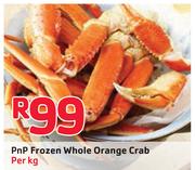 PnP Frozen Whole Orange Crab-Per Kg