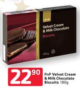 PnP Velvet Cream & Milk Chocolate Biscuits-180g