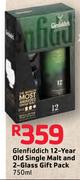 Glenfiddich 12 Year Old Single Malt And 2 Glass Gift pack-750ml