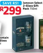 Jameson Select 2 Glass Gift Pack-750ml