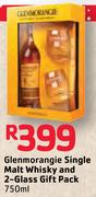 Glenmorangie Single Malt Whisky And 2 Glass Gift pack-750ml