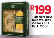 Tullamore Dew Irish Whisky 2 Glass Gift Pack-750ml