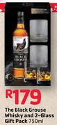 The Black Grouse Whisky And 2 Glass Gift Pack-750ml