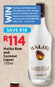Malibu Rum and Coconut Liquer-750ml