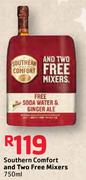 Southern Comfort and Two Free Mixers-750ml