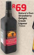 Nature's Own Strawberry Delight Cream Liqueur-750ml