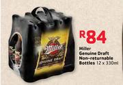 Miller Genuine Draft Non-returnable Bottles-12 x 330ml