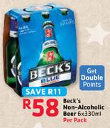 Beck's Non-Alcoholic Beer-6 x 330ml Per Pack