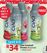 Ciao Cocktail Premix Assorted-1ltr Each