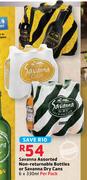 Sananna Assorted Non-Returnable Bottles Or Savanna Dry Cans-6x330ml Per Pack