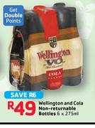 Wellington And Cola Non-Returnable Bottles-6x275ml