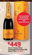 Veuve Clicquot Brut Champagne Envelope Gift Pack-750ml Per Pack