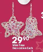 Wire Tree Decoration Each