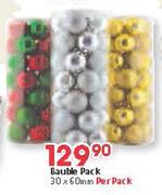 Bauble Pack-30x60mm Per Pack