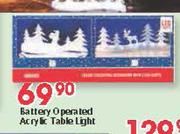 Battery Operated Acrylic Table Light