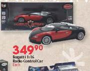 Bugatti 1:16 Radio Control Car Each