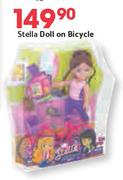 Steela Doll on Bicycle