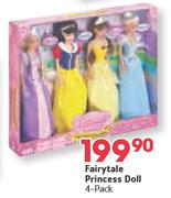 Fairytale Princess Doll-4 Pack