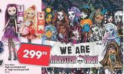 Ever After High Core Rebel Doll Or High Core Royal Doll-Each