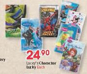 Lacey's Character Lucky-Each