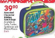 Assorted Character Kiddies Lunch Bags-Each