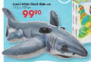 Great White Shark Ride-On-173x107cm