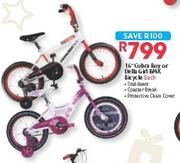 Diamond Back 16" Cobra Boy Or Della Girl BMX Bicycle-Each