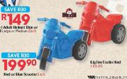 Big Jim Red Or Blue Scooter-Each
