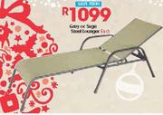 rey Or Sage Steel Lounger-Each