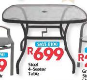 Steel 4-Seater Table