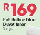 PnP Hollow Fibre Duvet Single Inner 
