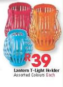 Lantern T-Light Holder Each