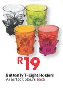 Butterfly T-Light Holders Each