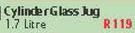 Cylinder Glass Jug-1.7L