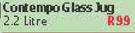 Contempo Glass Jug-2.2L