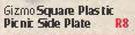 Gizmo Square Plastic Picnic Side Plate