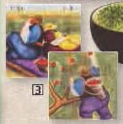 William James Orchard Rim Square Platter-Each