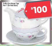 Polka Dot Rose Tea