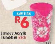 Lumoss Acrylic Tumblers 