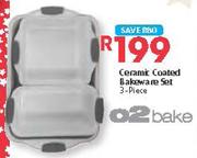 o2 Bake Ceramic Coated Bakeware Set-3-Piece