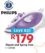 Philips 1200W Steam and Spray Iron