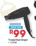 Stylista 1200W Travel Hair Dryer