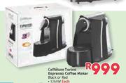Caffeluxe Torino 1260W Espresso Coffee Maker Each