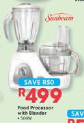 Sunbeam 500W Food Processor with Blender