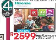 Hisense 32" LED TV LEDN3 2D33