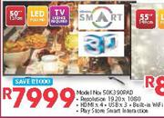 Hisense 50" Smart 3D LED TV 50K390PAD