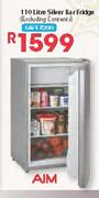 Aim 110Ltr Silver Bar Fridge