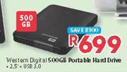 Western Digital 500GB Portable Hard Drive