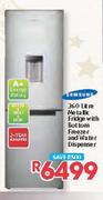 Samsung 360Ltr Metallic Fridge with Bottom Freezer and Water Dispenser